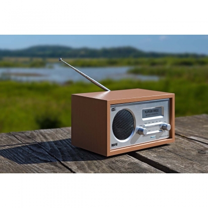 DABMAN 30 Mobiele DAB+ / FM-radio Hout