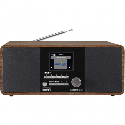 DABMAN i200 Multifunctionele Stereo Radio DAB+ / FM / Internet Houtlook