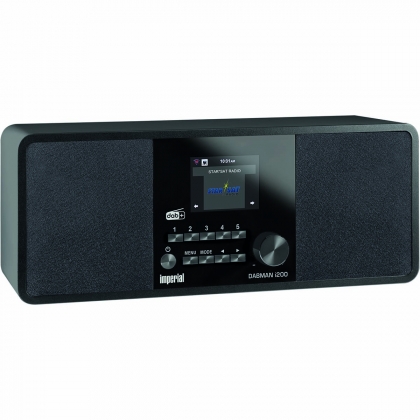 DABMAN i200 Multifunctionele Stereo Radio DAB+ / FM / Internet Zwart