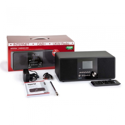 DABMAN i200 Multifunctionele Stereo Radio DAB+ / FM / Internet Zwart