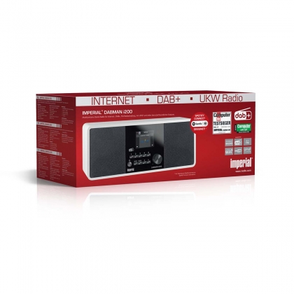 DABMAN i200 Multifunctionele Stereo Radio DAB+ / FM / Internet Wit