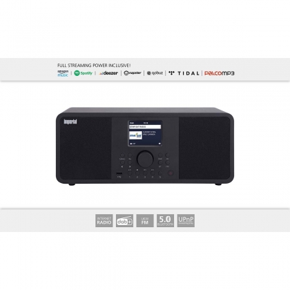 DABMAN i205 Hybride Stereo Radio voor Internet / DAB+ / FM Zwart