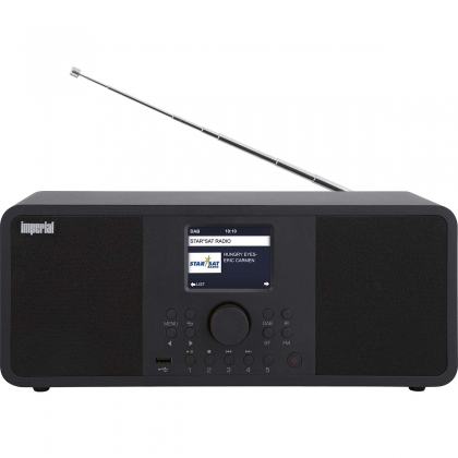 DABMAN i205 Hybride Stereo Radio voor Internet / DAB+ / FM Zwart