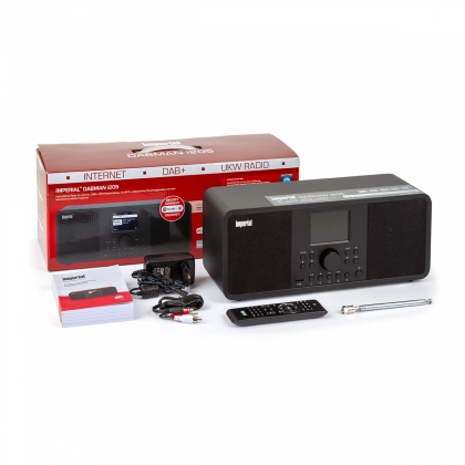 DABMAN i205 Hybride Stereo Radio voor Internet / DAB+ / FM Zwart