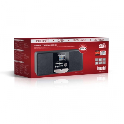 DABMAN i200 CD Multifunctionele radio DAB+ / FM / Internet / Bluetooth Zwart
