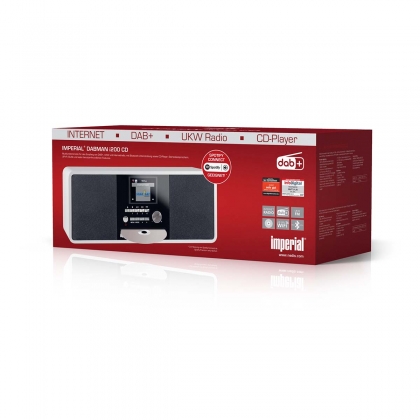 DABMAN i200 CD Multifunctionele radio DAB+ / FM / Internet / Bluetooth Wit