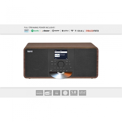 DABMAN i205 CD Hybride Stereo Radio DAB+ / FM / Internet / Bluetooth Houtlook
