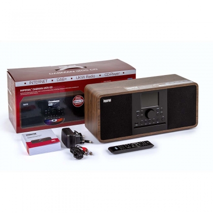 DABMAN i205 CD Hybride Stereo Radio DAB+ / FM / Internet / Bluetooth Houtlook