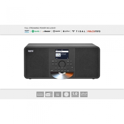 DABMAN i205 CD Hybride Stereo Radio DAB+ / FM / Internet / Bluetooth Zwart