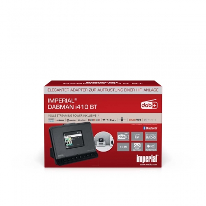 DABMAN i410 BT Compact Hybride Radio DAB+ / FM / Internet / Bluetooth Zwart