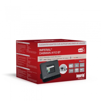 DABMAN i410 BT Compact Hybride Radio DAB+ / FM / Internet / Bluetooth Zwart