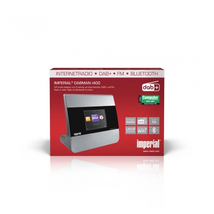 DABMAN i400 Compact Hybride Radio DAB+ / FM / Internet / Bluetooth Zilver