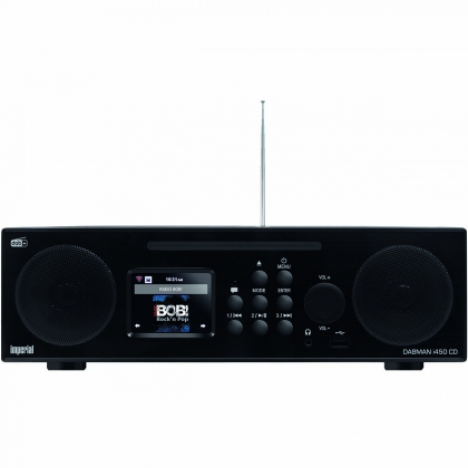 DABMAN i450 CD Multifunctionele Stereo Radio voor DAB+ / FM / Internet Zwart