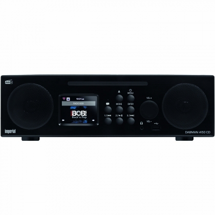 DABMAN i450 CD Multifunctionele Stereo Radio voor DAB+ / FM / Internet Zwart