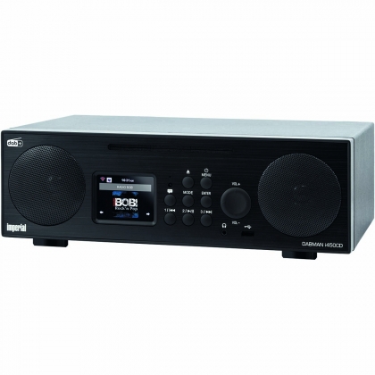 DABMAN i450 CD Multifunctionele Stereo Radio voor DAB+ / FM / Internet Zwart