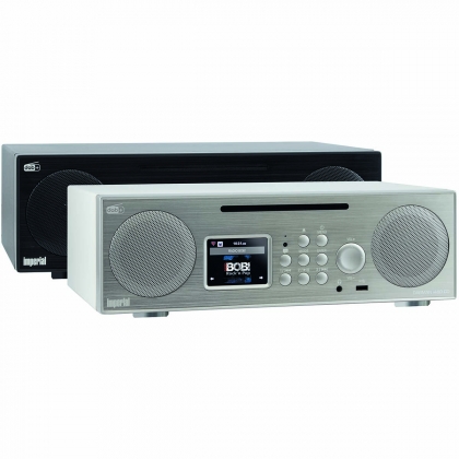 DABMAN i450 CD Multifunctionele Stereo Radio DAB+ / FM / Internet / Bluetooth Wit-Zilver