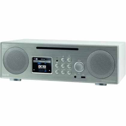 DABMAN i450 CD Multifunctionele Stereo Radio DAB+ / FM / Internet / Bluetooth Wit-Zilver