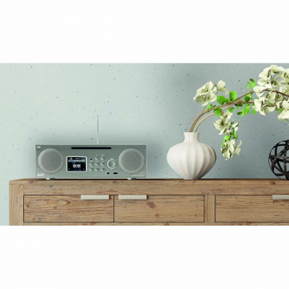 DABMAN i450 CD Multifunctionele Stereo Radio DAB+ / FM / Internet / Bluetooth Wit-Zilver