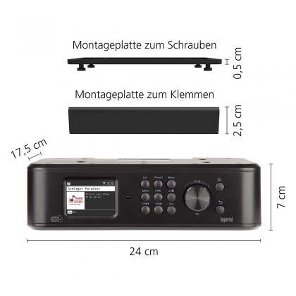 DABMAN i460 multifunctionele radio zwart