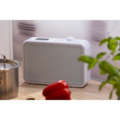 DABMAN i460 multifunctionele radio wit-zilver