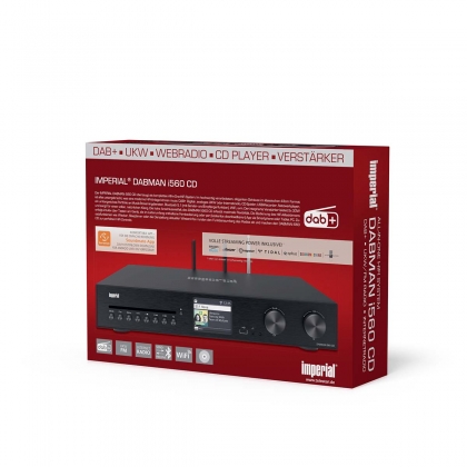 DABMAN i560 CD Alles-in-één HiFi-systeem met versterker en CD-speler DAB+ / FM / Internet / Bluetooth Zwart