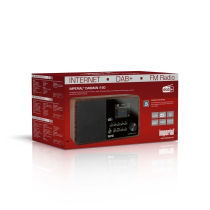 DABMAN i150 Compacte Hybride Radio DAB+ / FM / Internet Hout-look