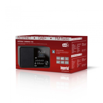 DABMAN i150 Compacte Hybride Radio voor Internet / DAB+ / FM Zwart