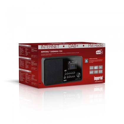 DABMAN i150 Compacte Hybride Radio voor Internet / DAB+ / FM Zwart