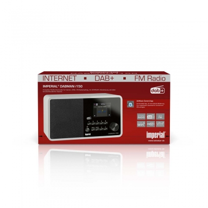 DABMAN i150 Compacte Hybride Radio voor Internet / DAB+ / FM Wit