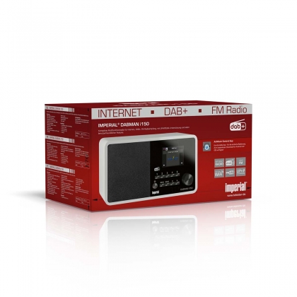DABMAN i150 Compacte Hybride Radio voor Internet / DAB+ / FM Wit
