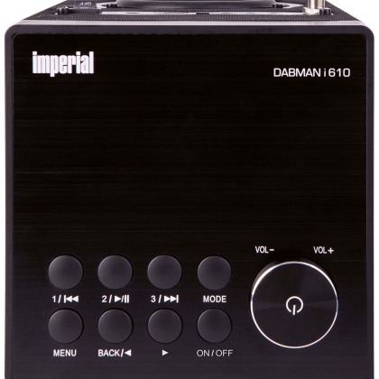 DABMAN i610 Multifunctionele Stereo Radio DAB+ / FM / Internet / Bluetooth Zwart