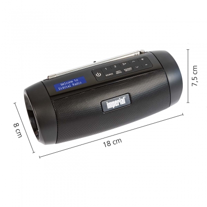 DABMAN GO DAB+ / FM Compact Radio Zwart