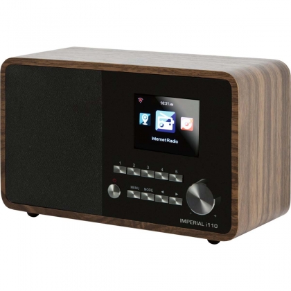 i110 Wi-Fi internetradio met mediaspeler Functie Houtlook