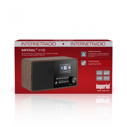i110 Wi-Fi internetradio met mediaspeler Functie Houtlook
