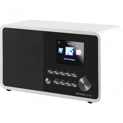 i110 Wi-Fi internetradio met mediaspeler wit