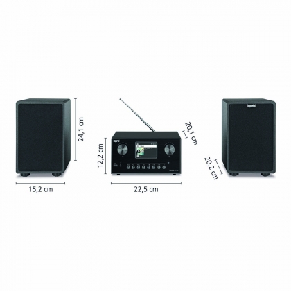 DABMAN i310 CD Hybride micro Hifi Systeem DAB+ / FM / Internet / Bluetooth Zwart