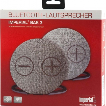 BAS 3 Draadloze Bluetooth 4.2 Stereoluidspreker met Geweven Katoenen Oppervlak