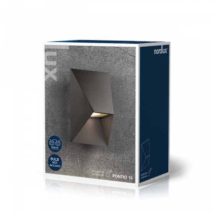 Pontio 15 Wandlamp Zwart