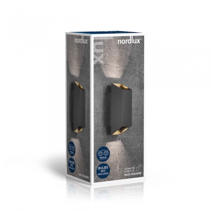 Nico Square 22 Wandlamp Zwart