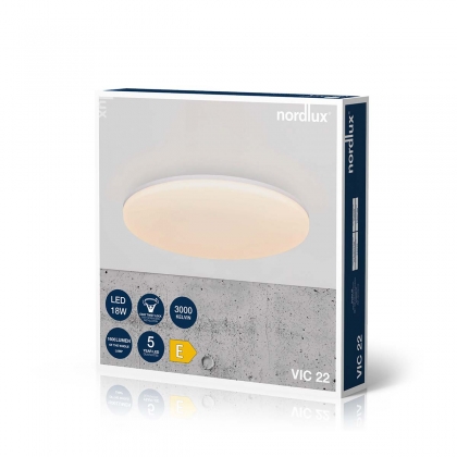 Vic 22 1600lm 3000K Plafondlamp Wit