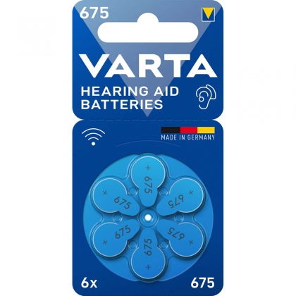 Hoortoestel Batterijen Type 675 6-Blister