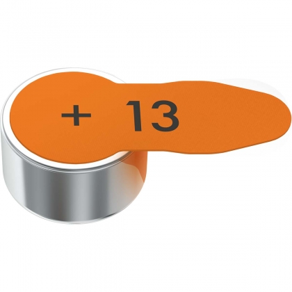 Zinc-Air Batterij PR48 Type 13 | 1.45 V DC | 6-Blister | Gehoorapparaat | Oranje