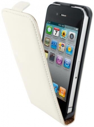 Mobiparts Premium Flip Case Apple iPhone 4/4S White