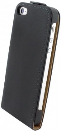 Mobiparts Premium Flip Case Apple iPhone 5/5S/SE Black