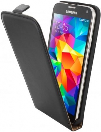 Mobiparts Essential Flip Case Samsung Galaxy S5 / S5+ / S5 Neo Black