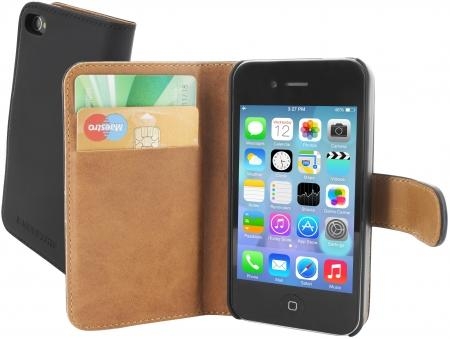 Mobiparts Premium Wallet Case Apple iPhone 4/4S Black