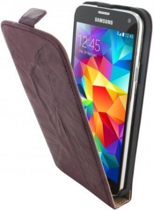 Mobiparts Vintage Flip Case Samsung Galaxy S5 Rubin