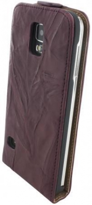 Mobiparts Vintage Flip Case Samsung Galaxy S5 Rubin