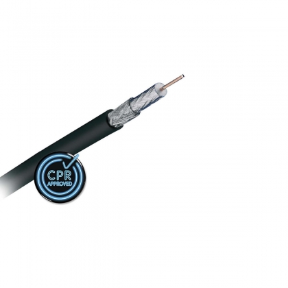 KOKA 799 Eca 100m coax kabel zwart voor buiten