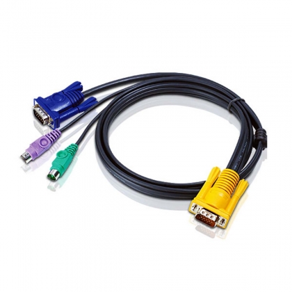 PS/2 KVM-kabel met 3 in 1 SPHD 1,80 m